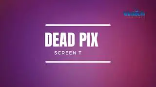 Computer, laptop screen testing video for dead pixel, damage screen