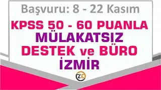 KPSS 50 Puanla Destek Personeli - 60 Puanla Büro Personeli - İzmir Katip Çelebi Üniversitesi