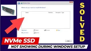 M2 SSD is not showing during Windows Installation | Drive not showing during Windows installation