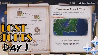 Lost Riches Event Day 1 | Treasure Area 1 clue  Genshin impact