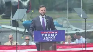 JD Vance speaks to voters at Trump rally in Asheboro