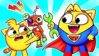 Where Is My Superhero Dad ? 🦸‍♂️ Family Songs | Kids Songs 🐱🐨🐰🦁 And Nursery Rhymes by Baby Zoo