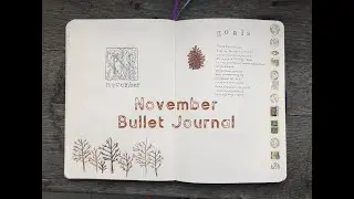 November Bullet Journal Spread 🌜