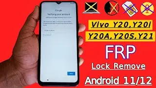 Vivo Android 11/12 FRP Bypass | Vivo Y20,Y20i,Y20S,Y20A,Y21 Remove FRP Lock Google Account Bypass