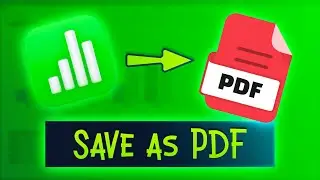How to Save Apple Numbers As PDF File Tutorial