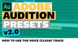 How to Use the Voice (Clean) Track (Adobe Audition Presets)