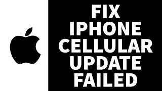 How to Fix iPhone Cellular Update Failed Error || iPhone Cellular || Update Failed Solved || 2022