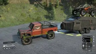 SnowRunner | Packing Frog's SXS on a Caravan Trailer - The Canadian Shield | Console Mods