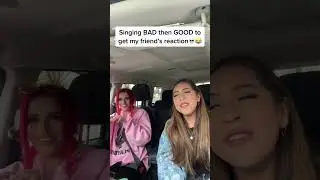 Singing BAD to get my FRIEND’S REACTION💀😂