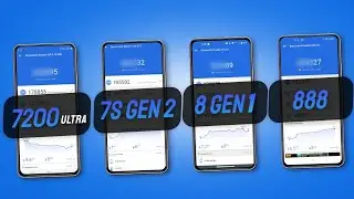 Dimensity 7200 Ultra Vs Snapdragon 7S Gen 2 Vs Snapdragon 8 Gen 1 Vs Snapdragon 888 | Antutu Score