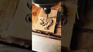Small Desktop CNC Router Machine Making Wood Crafts 
