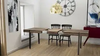 EXTENDABLE DINING SET ANIMATION