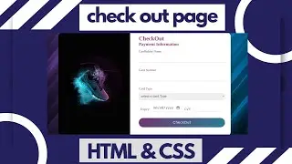 Responsive Checkout Page Design Using html and css | Code Breakers