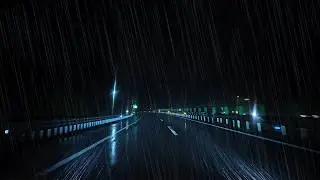 ☔️Lonely Midnight Drive on a Rainy Highway😴for Sleep & Relaxation