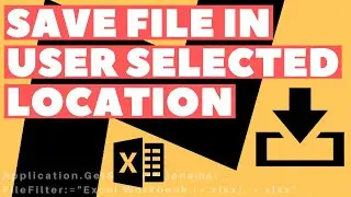 Excel VBA Macro: Save As Dialog (Allow User to Select Saved File Location)