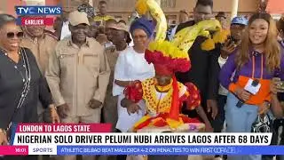 London To Lagos Solo Driver Pelumi Nubi Receives A Heroic Welcome In Nigeria