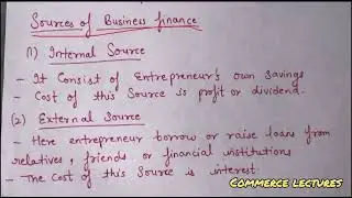 Business finance (meaning, need and sources) || class 11 entrepreneurship notes