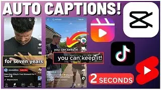 How To Add Auto Captions In CapCut (TikTok, Instagram Reels, YouTube Shorts)