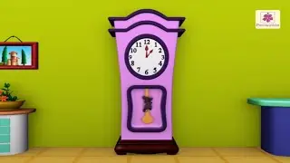 Hickory Dickory Dock | 3D English Nursery Rhyme for Children | Periwinkle | Rhyme #26