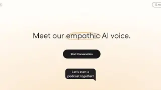 Asking Hume AI to start a podcast with me