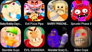 SIREN COP'S PRISON,EVIL GRANDMA,GRIMA MONSTER SUVIVAL,SPRUNKI PLAYTIME,Baby Bobby Daycare,..