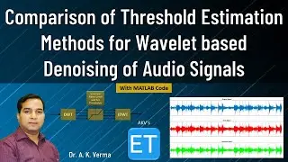 Comparison of Threshold Estimation Methods for Wavelet based Denoising of Audio Signals.