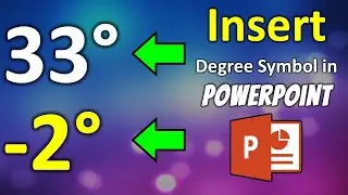 How to Insert Degree Symbol in PowerPoint