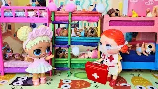 ВСЕ МАЛЫШИ ЛОЛ СЮРПРИЗ В ОДНОМ САДИКЕ! КАРАНТИН!Даринелка куклы мультики LOL surprise doll