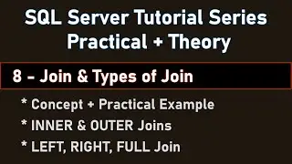 Joins & Types of Joins in SQL Server with Example | English