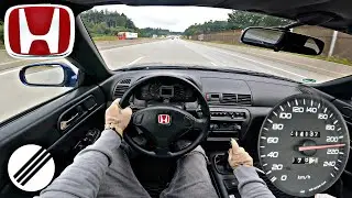 1997 HONDA PRELUDE V TOP SPEED DRIVE ON GERMAN AUTOBAHN 🏎