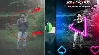 Snapseed Neon Triangle Photo Editing | Neon Glowing Effect In Snapseed | Snapseed Photo Editing