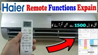 Haier DC Inverter AC Remote Full Setting and Features in Urdu | Haier AC Remote Setting 2024 Model