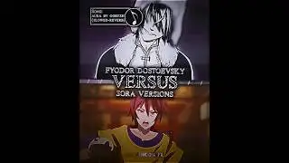 Fyodor Dostoevsky vs Sora versions | Bungo Stray Dogs vs No Game No Life