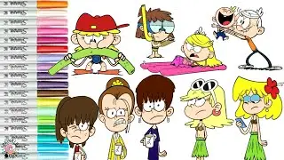 The Loud House Coloring Book Compilation Lincoln Lori Leni Lily Luna & More | Sprinkled Donuts