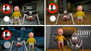 Playing As Slendrina's Baby and Baby In Yellow In All Granny Chapters! Mod menu