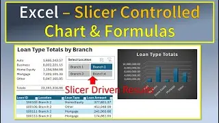 Excel Link Formulas and Chart to Slicer