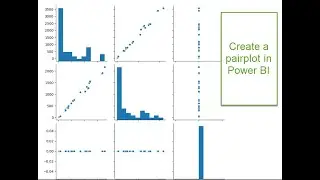 Create a PairPlot Python visual Power BI