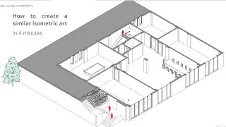 How to create an isometric art with Archicad in 4 minutes