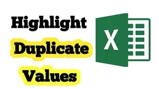 How to highlight duplicate values in Excel