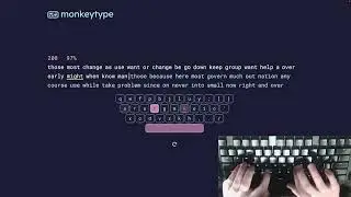 How it feels to type 207WPM