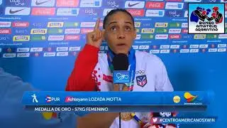 7b) Entrevista Ashleyann LOZADA MOTTA(PUR) - ORO 57kg - Boxeo Femenino - Barranquilla 2018