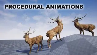 Procedural Movement Animations System for 4 legged characters - Part 1