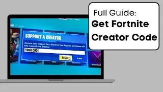 How To Get A Fortnite Creator Code - Full Guide - 2024