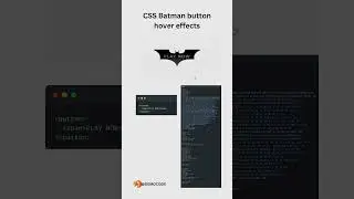 CSS Batman button hover effect || #animation #css #threejs #coding #developer #cssanimation #shorts