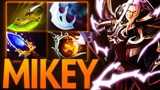 MIKEY INVOKER INSANE GAME 80K DAMAGE DEALT AGAINST QOP MID | Dota 2 Invoker