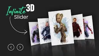 3D infinite Image Slider using CSS & Javascript