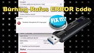 Rufus error saat burning ! FIX IT