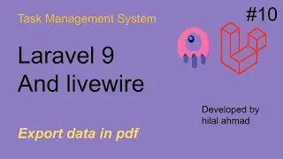 #10 Export data in pdf | Laravel and livewire