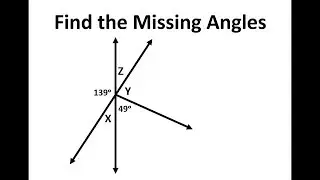 Finding Missing Angles Vertical and Supplementary Angles