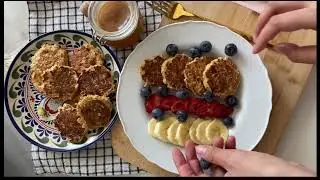 mini morning vlog. Recipe  pancakes without shugar. Рецепт Оладьи без муки и сахара ❤️